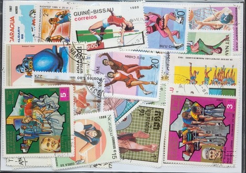 500 francobolli diversi - , sport