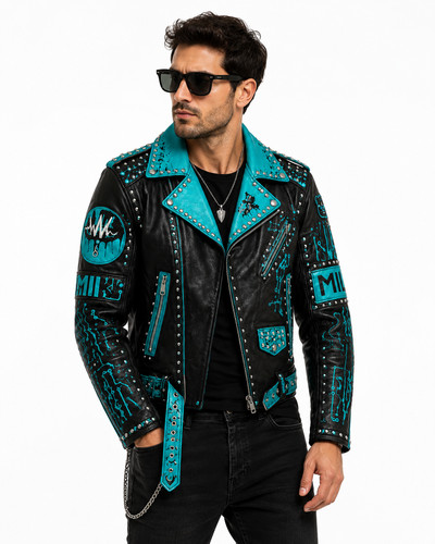 Giacca uomo pelle di - in,