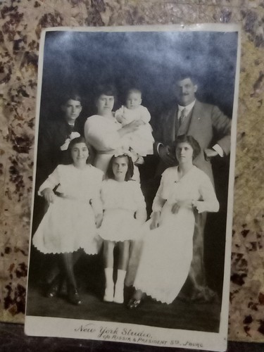 Foto cartolina 1916 famiglia - cartolina,