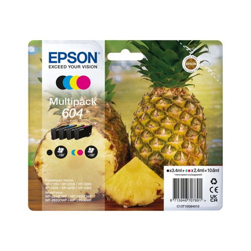 Epson 604 multipack colours - 604, 4