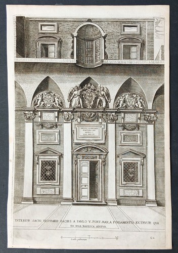 Stampa antica 1621 roma - stampa,