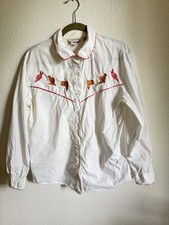 Camicia vintage anni 80 Bechemel sella rodeo western ricamata prezzo di vendita