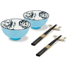 SET 2 COPPETTE CON BACCHETTE