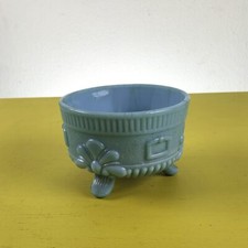 coppetta vintage in vetro opalino turchese