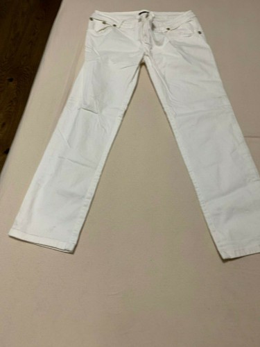 Pantalone jeans bianco denny - pantalone,