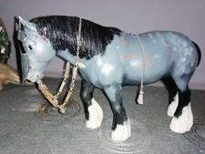 Breyer Horse Shire figurina cavallo vintage modificato raro
