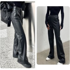 Pantaloni pelle finta - in,