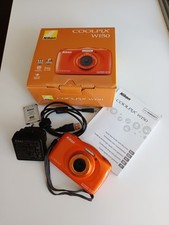 Nikon COOLPIX W150 ORANGE, Fotocamera Subacquea, 13,2 MP Wifi Bluetooth, Usata