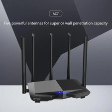 Router WiFi Tenda AC7 dual band AC1200 con 5 antenne 6dBi extender