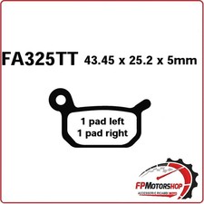 PASTIGLIE PASTICCHE FRENO PER MOTO KTM LEM TOMOS EBC FA325R SINTERIZZATA