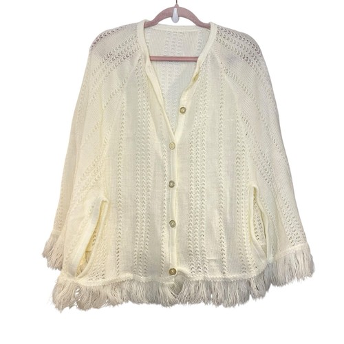 Poncho vintage maglia mantello