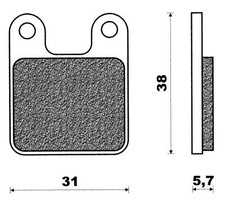 BP 093 PASTIGLIE FRENO per