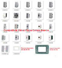 Serie Vimar Plana Compatibile Frutti Presa Schuko Pulsante Interruttore USB TV