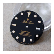 Originale Rolex Submariner quadrante nero Luminova oro 16613 16618 16803 (danneggiato)