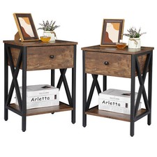 2PCS Fine Tavolo Comodino