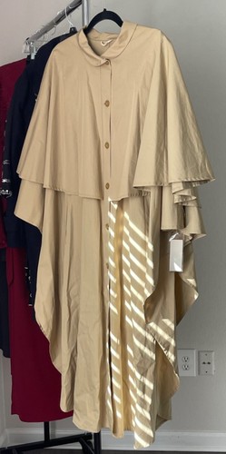 Trench con cappuccio kaki