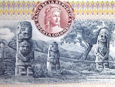 Colombie billet pesos - billet, oro