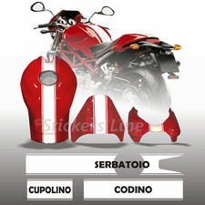 Adesivi moto strisce centrali DUCATI MONSTER fasce adesive DUCATI S4R S4RS bande