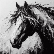 QUADRO CAVALLO ORIGINALE -