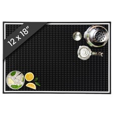 Bar Mat, 18 x 12 Rubber Coffee