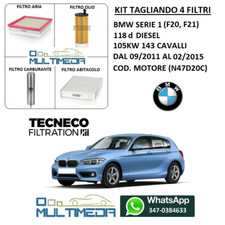 TAGLIANDO 4 FILTRI TECNECO BMW