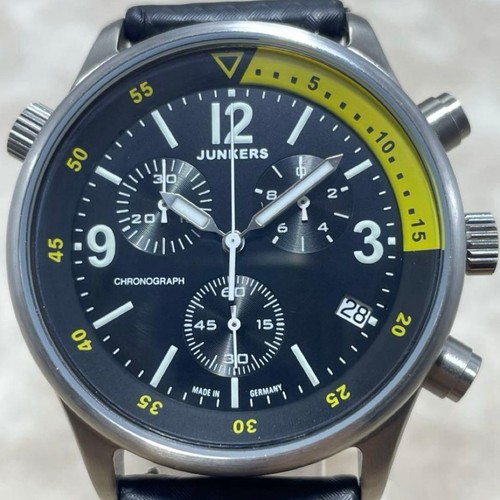 Junkers cronografo quarzo nero - cronografo,