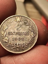 Moneta 2 Centesimi 1908 Valore