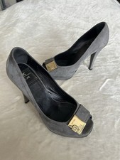 scarpe con tacco alto Elisabetta Franchi 24 ore Grey Tg.36,5 Decolletè Platform