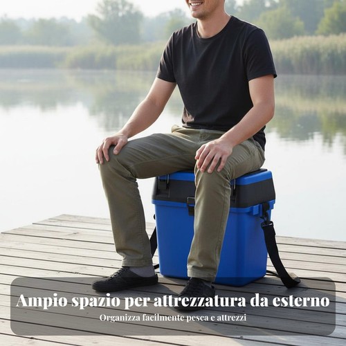 Cassetta pesca con seduta - cassetta, da