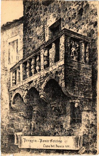 Cartolina cpa perugia ponte - cartolina,