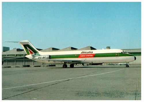 Cartolina aereo alitalia cargo - alitalia,