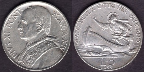 Vaticano lire pulite 1935 - lire,