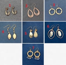Orecchino placcato oro argento 925 semplice fatto a mano argento abbigliament...