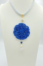 ?? Medaglione in giada blu con