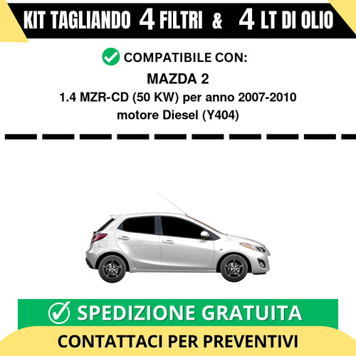Tagliando per mazda 4 - mazda, 1.4
