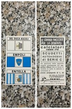 SCUDETTO ASCOLI-EMPOLI-ENTELLA CALCIATORI PANINI 1969-70 1970 NUOVO CON VELINA