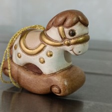 Thun Addobbo Natale Cavallo A Dondolo Misura 5 Cm No Angelo  Presepe Raro Nuovo