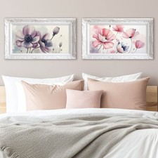 Set di 2 Quadri Floreali