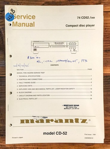 Marantz lettore cd - cd-52,