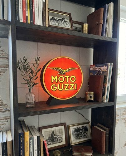 Enseigne lumineuse moto guzzi - moto,