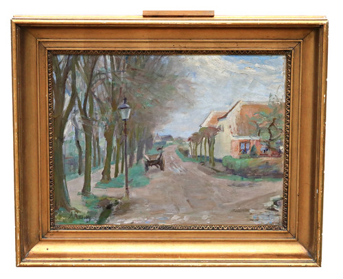 Strada paese rurale con - strada,
