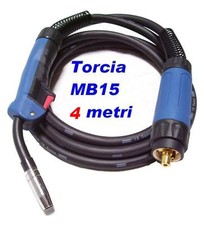 MB15 - 4 METRI TORCIA MIG PER SALDATURA E SALDATRICE MIG/MAG A FILO CONTINUO