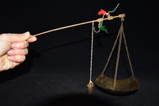 Rame cinese vecchi oggetti piccoli rame puro scala grammi scala rame medicinale