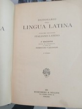 Petruccio Calonghi Dizionario Della Lingua Latina Volume Secondo Italiano Latino