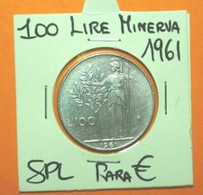 100 LIRE 1961  MINERVA1°TIPO