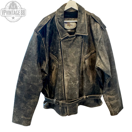 Vintage leather men - men's, biker