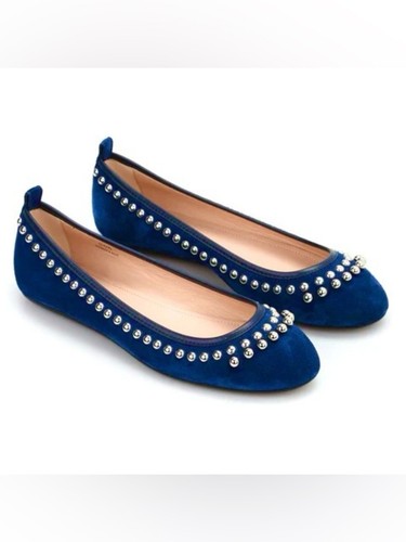 Tod blue suede studded - blue,
