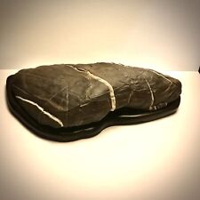 Suiseki Palombino Liguria con Daiza artigianale ciliegio Hand made Daiza cherry