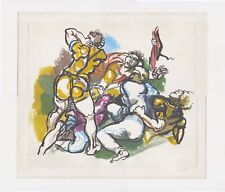  GUTTUSO RENATO  "LOTTATORI" 1981  ACQUAFORTE e ACQUATINTA 