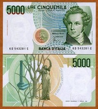 Italy, 5000 Lire, 1985, P-111